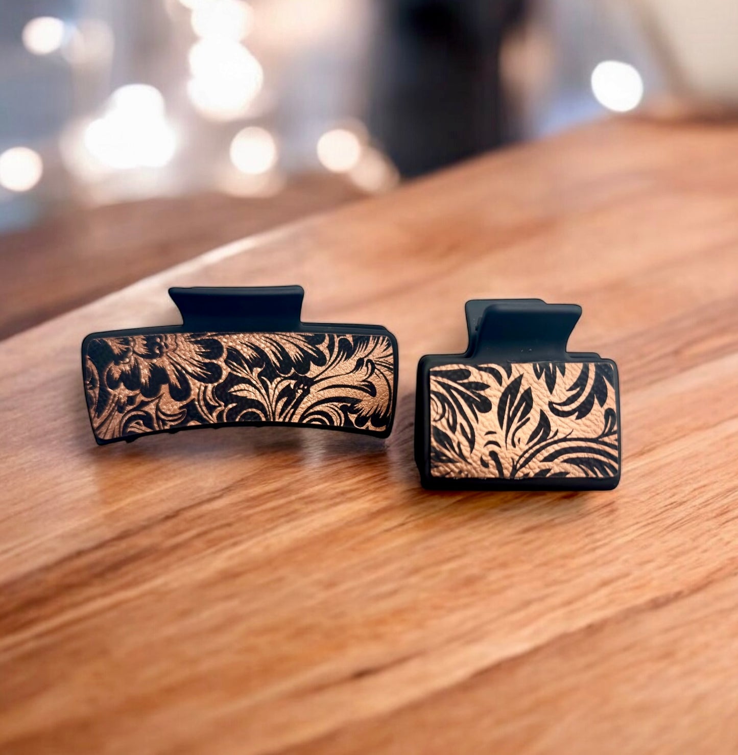 Claw Clip: Paisley Design