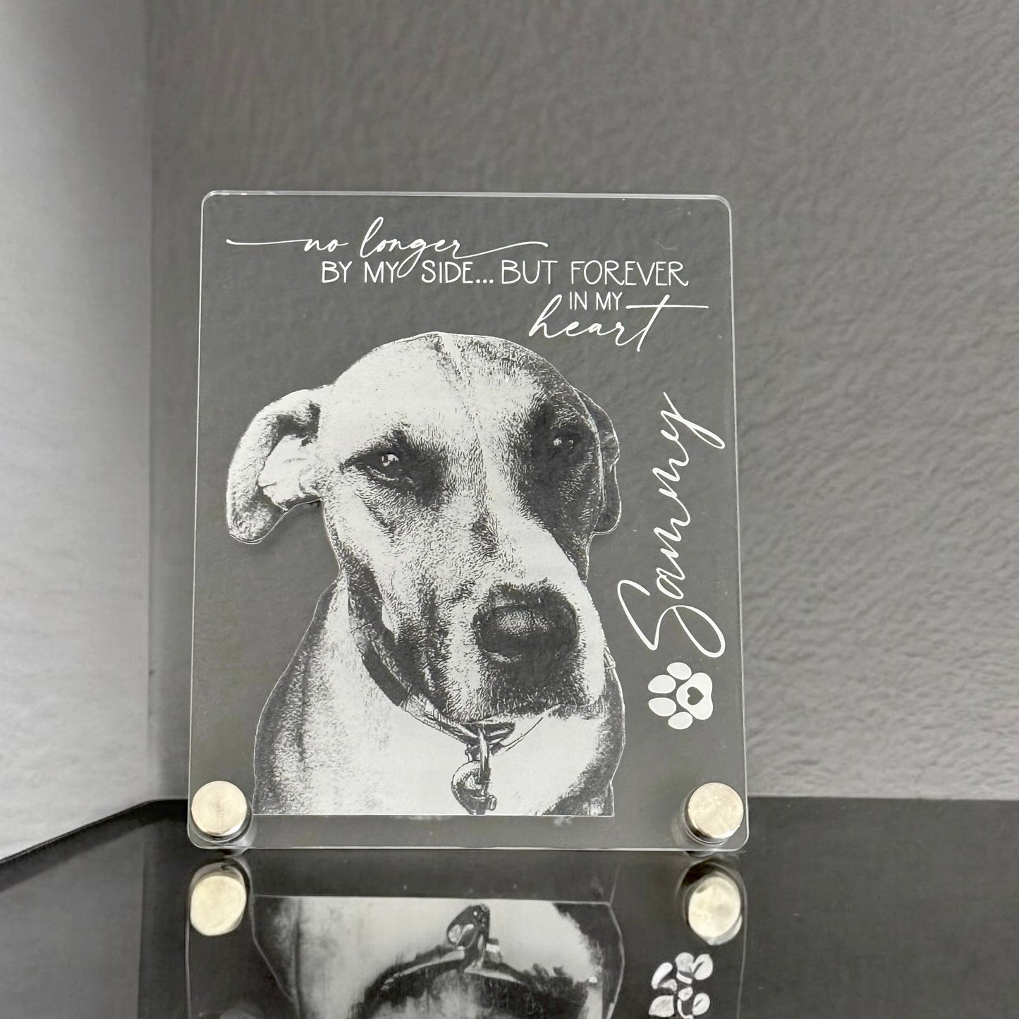 Freestanding Acrylic Pet Memorial